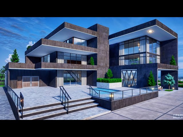 pubg mobile house design for level 26-28🔥😍 with swimming pool how to build a house in pubg mobile