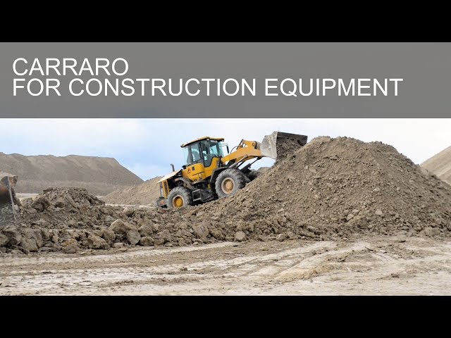 Carraro solutions for construction equipment