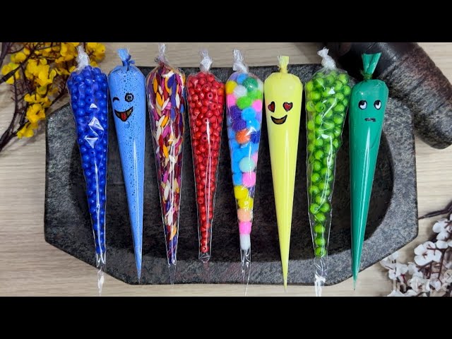 Making Slime With Piping Bags !! Most Satisfying Slime Videos !! Satisfying ASMR