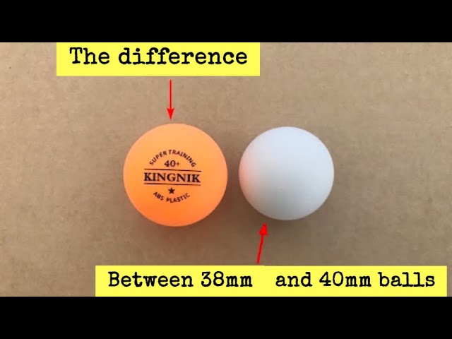 Table Tennis Balls: What Is The Difference Between 38 mm Ball And 40 mm Ball | Tutorial | Ping Pong