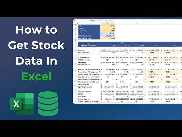 How to Get Stock Data in Excel (Real-time and Historical)