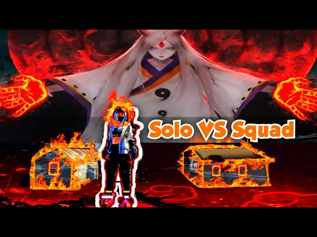 SOLO VS SQUAD 🎮🔥 Garena Free Fire ❤️