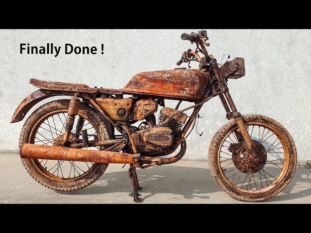 Restoring 40-Year-Old Kawasaki Motorcycle -Full Restoration Old Model kawasaki  Bike