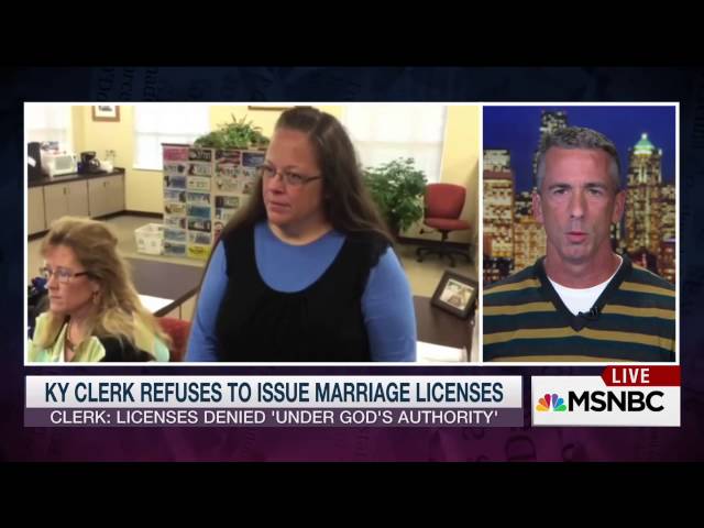 Dan Savage nails Kim Davis to her own hypocrisy, he didn't even need a cross