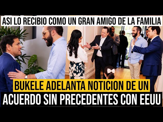 Bukele habla de NOTICION Sin Precedentes Tras Reunion con Marco Rubio Secretario de Estado de EEUU