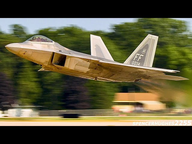 F-22 Raptor Demo 2024 EAA AirVenture Oshkosh