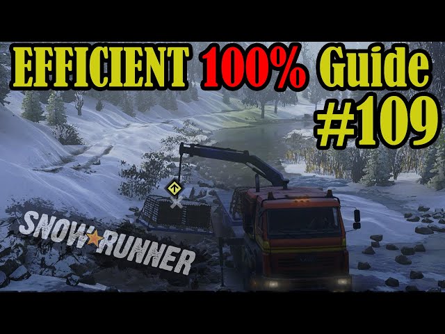 Bricks In The River - Mountain River, Alaska - Part 109 - Snowrunner Playthrough - 100% Completion