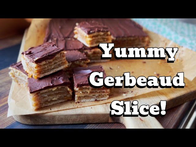 A Classic Hungarian Dessert - Gerbeaud Slice