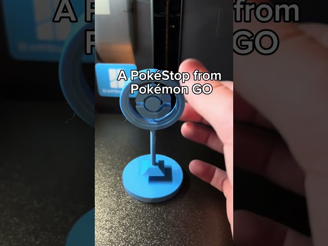 I ￼3D printed a PokéStop from Pokémon GO ￼ #pokemon #3dprinting #pokemongo #3dprint #3dprinter #fun