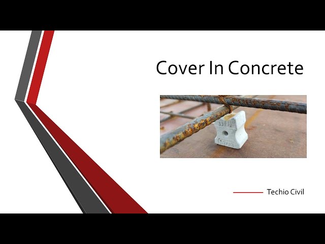 Cover in Concrete | Minimum Requirement of Cover as per IS 456