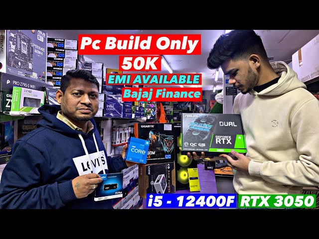 Gaming Pc Build i5 - 12Th Generation With Rtx 3050 6gb Price only 50,000 Emi Available 🔥