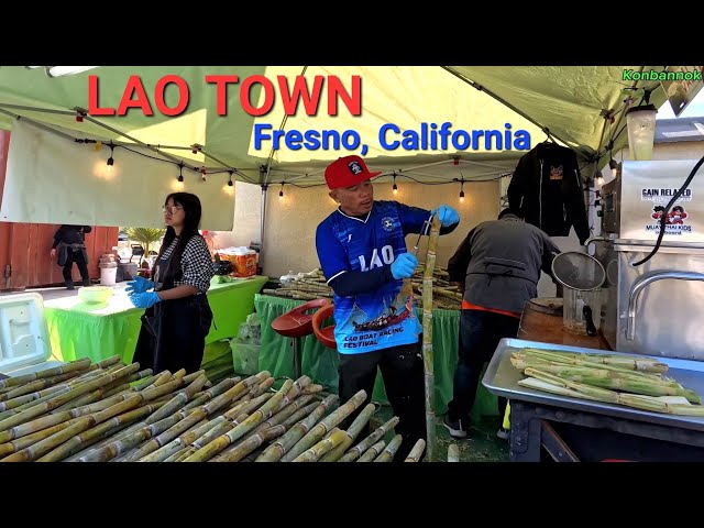 Visiting Lao Town with our Cambodian friends on a beautiful Sunday in Fresno, California.