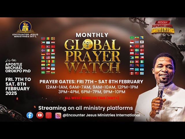 6PM COMMUNION PRAYER | GLOBAL PRAYER WATCH | 08.02.2025 | APOSTLE MICHAEL OROKPO