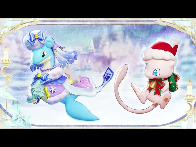 Battlepass 28 :Warm Style Lapras and Holiday Style Mew |#pokemonunite #pokemon