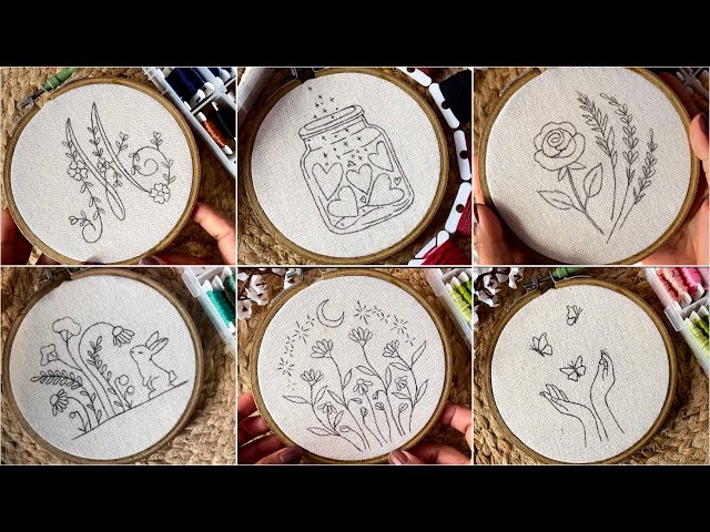 Embroidery Compilation || Embroidery video || Embroidery for Beginners - Let’s Explore