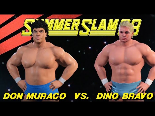 1988 Aug.29 - WWF SUMMERSLAM 88 - Don Muraco vs Dino Bravo - WWE 2K22