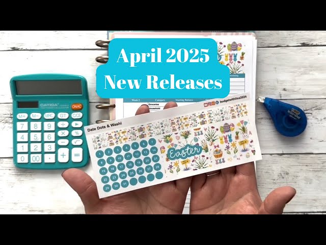 April 2025 New Releases ~ Budget Sheets & Planning Stickers ~ Budget Planner #april #stickershop