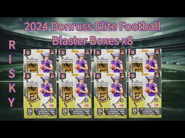 Opening 8 2024 Donruss Elite Football Blaster Boxes! Good or Bad Decision?