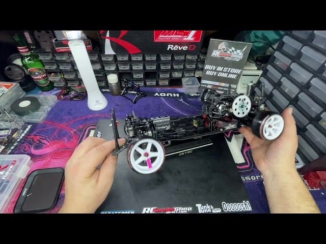 Tunks Tune Reve D MC01 Rc drift chassis base setup for hard surfaces