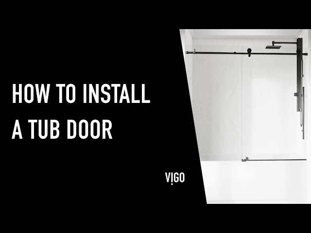 How to Install a VIGO Elan E-Class Tub Door | Full Installation Guide (VG6021)