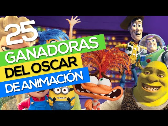 Las 25 mejores películas animadas ganadoras 🏆