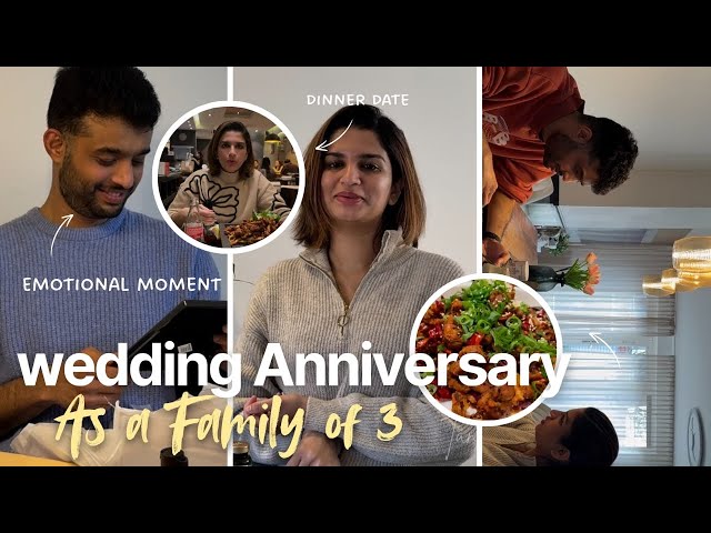 Celebrating wedding anniversary as family of 3 | Best gift I ever gave him | Parents to be