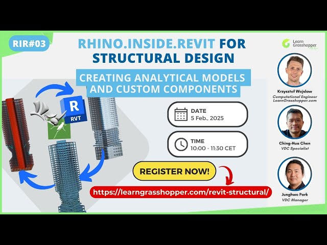 RHINO.INSIDE.REVIT FOR STRUCTURAL DESIGN: Creating analytical models and custom components