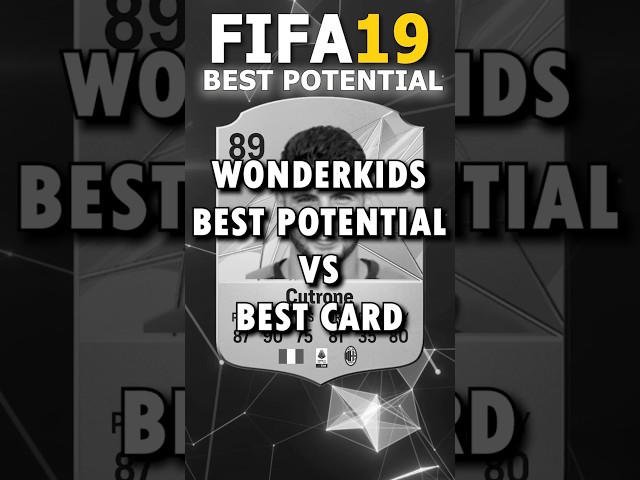 WONDERKIDS BEST POTENTIAL VS BEST CARD #fc25 #fifa #wonderkids #potential