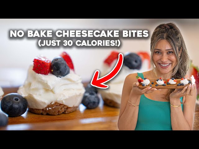 Mini Cheesecake Bites Under 30 Calories - No Baking Required!