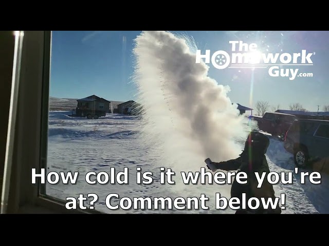 SEE WHAT HAPPENS to BOILING WATER in SUB-ZERO Temps - Kevin Hunter the Homework Guy