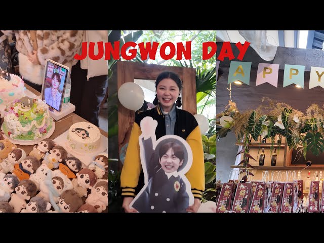 【engene vlog】happy birthday to jungwon🎂birthday coffee…………^ ^🇨🇳