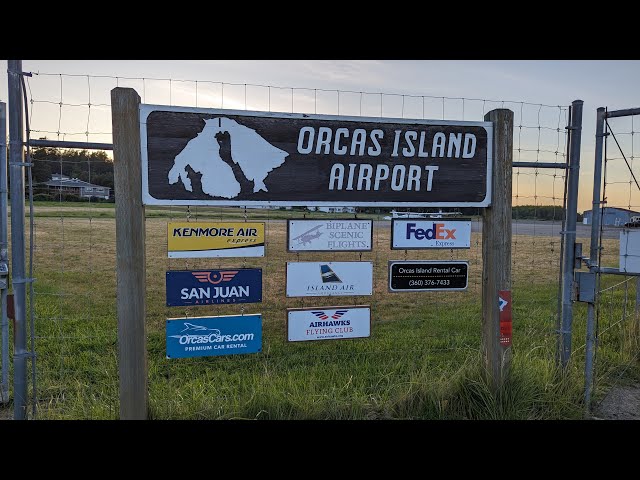 Stunning 360 Approach & Landing at Orcas Island (KORS) in Diamond DA-40 + Unexpected Ending!