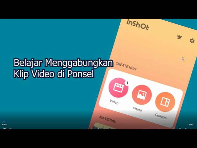 Belajar Menggabungkan klip video di ponsel