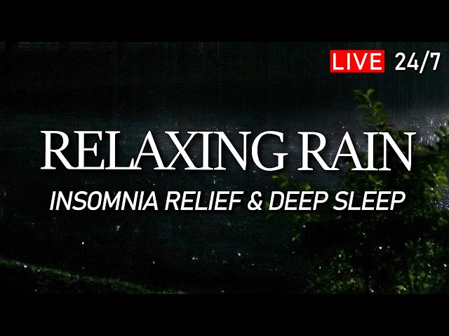 🔴 Rain Sounds for Sleeping - Fall Asleep Fast with Relaxing Rain. Deep Sleep, Insomnia Relief, Relax