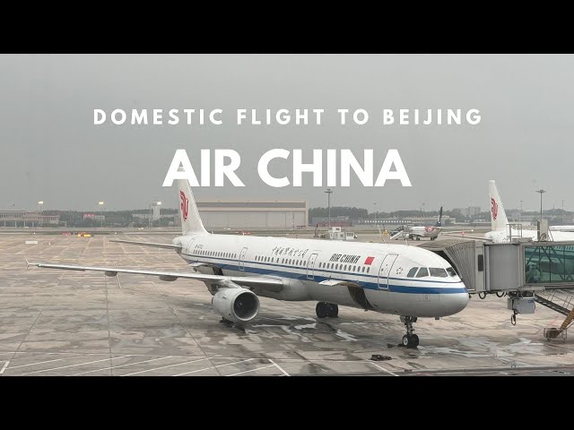 Air China Domestic Flight Airbus A321 🇨🇳 Harbin Taiping Airport, Flight from Harbin to Beijing