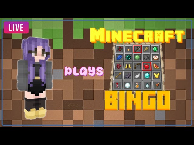 Minecraft Bingo Blackout! BINGO! (no mic tonight, just jammin music)