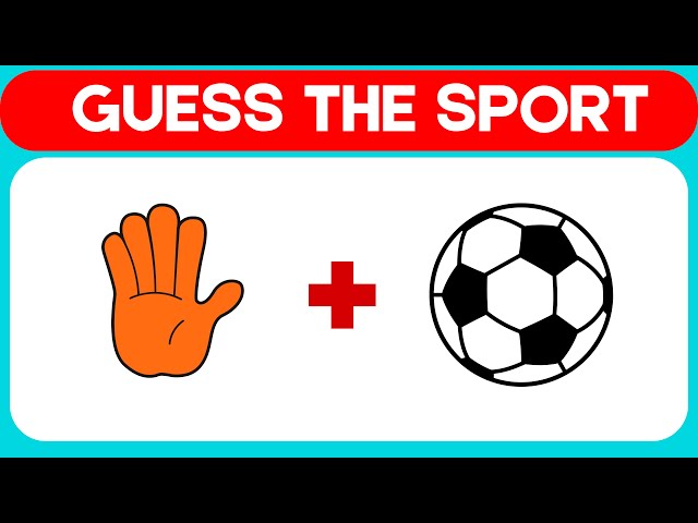 Guess the Sport Game⚽🏀🏈| Sports Quiz | Emoji quiz | Guess the sport by emoji |