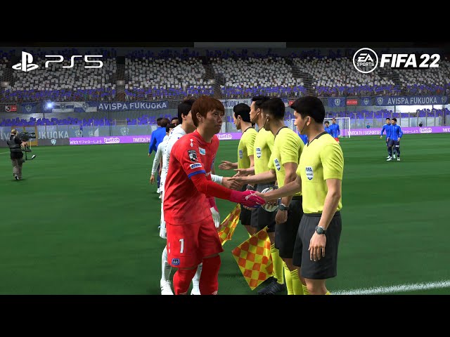 FIFA 22 PS5 | アビスパ福岡 vs ガンバ大阪 | J1リーグ | 4K |【AI vs AI】