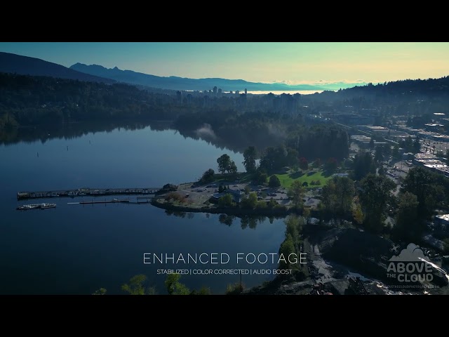 Drone Photography - Port Moody Enhanced, shot with a dji 3 mini pro