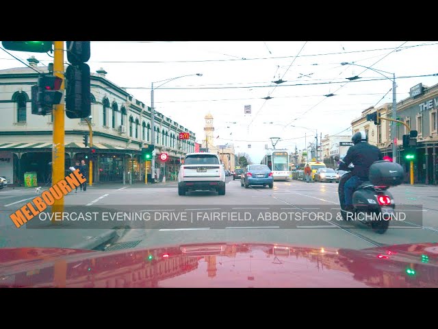 Overcast Evening Melbourne Drive | Fairfield to Richmond | Ambient Noise