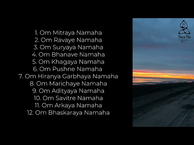 Surya Namaskar Mantra _ Om Mitraya Namaha Mantra _ Surya Namaskar Svami Satyananda Sarasvati