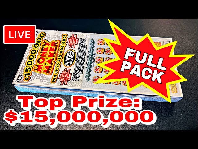 FULL PACK OF MASS LOTTERY $30 SCRATCH TICKETS ~ Top Prize $15 Million