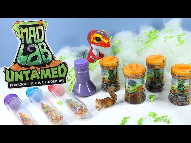 Untamed Mad Lab Minis Unboxing in Slime Clay and Sand!