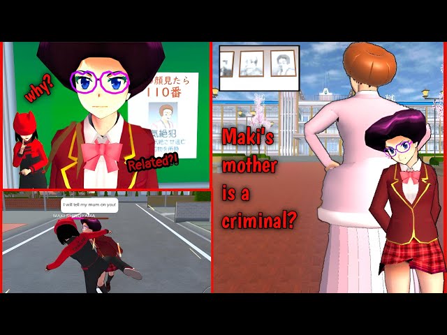 Maki's mother is Criminal?😲| Sakura School Simulator Mystery