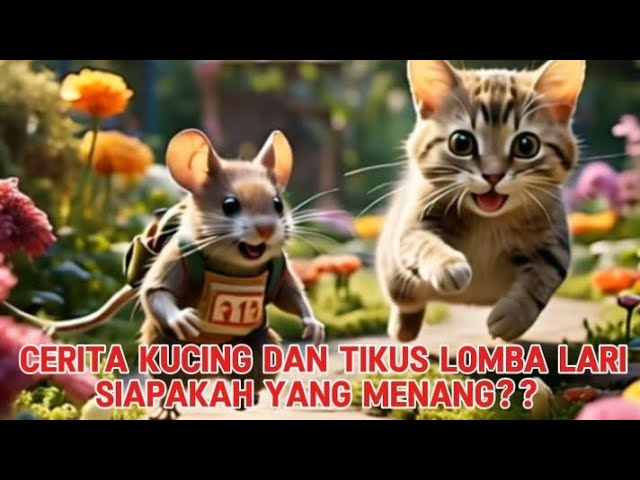 kisah kucing dan tikus lomba lari, SIAPA YANG MENANG ??