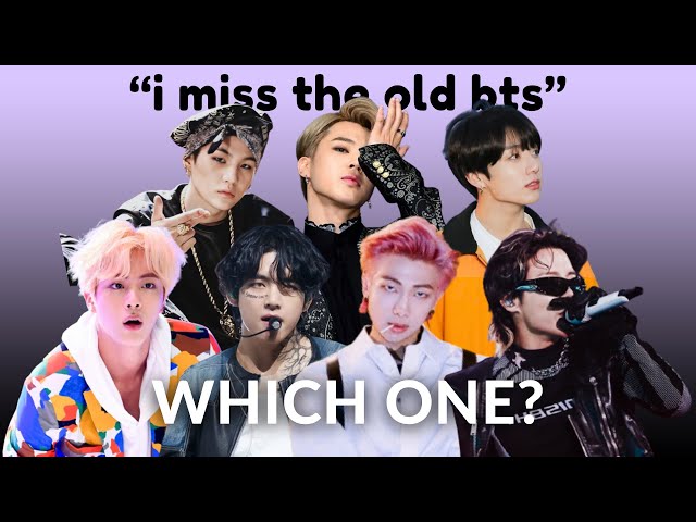 the "i miss bts' old sound" excuse