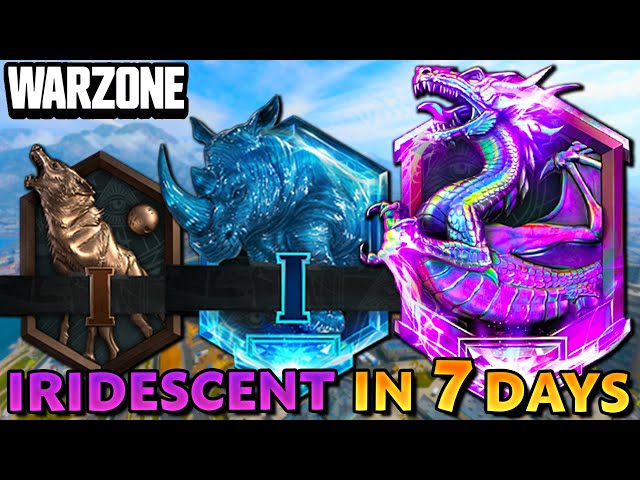 Bronze to Iridescent on Warzone in 7 DAYS