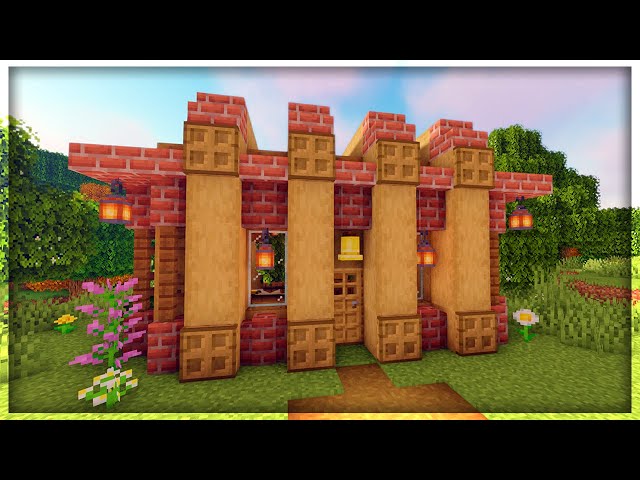 Minecraft Tutorial | How to Build a Simple Wooden Brick House | Survival House