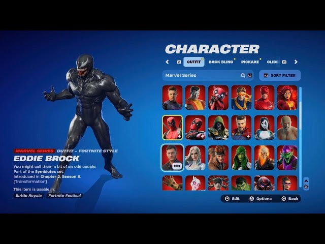 Fortnite Marvel Series Outfit Showcase  Finally got them all