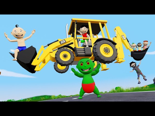 Jcb Tractor Cartoon Part 3 | Gadi Wala Cartoon | Pagal Beta | Desi Comedy Video | Cs Bisht Vines